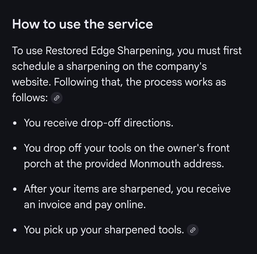 Restored Edge Sharpening | Monmouth OR