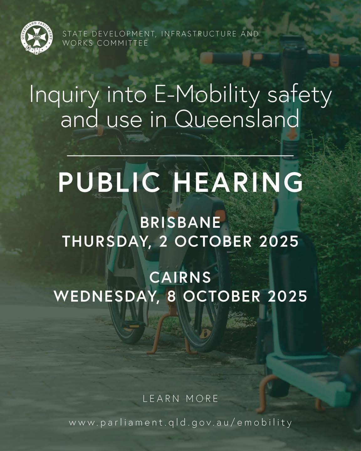 🚲🛴 Have your say on e-mobility in... - Ariana Doolan MP | Facebook