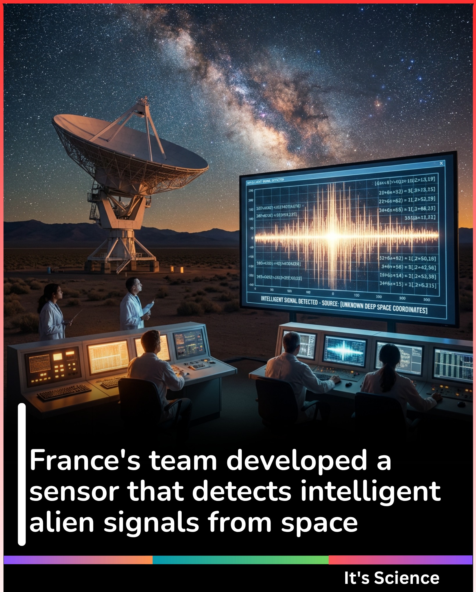 France's team developed a sensor that detects intelligent alien