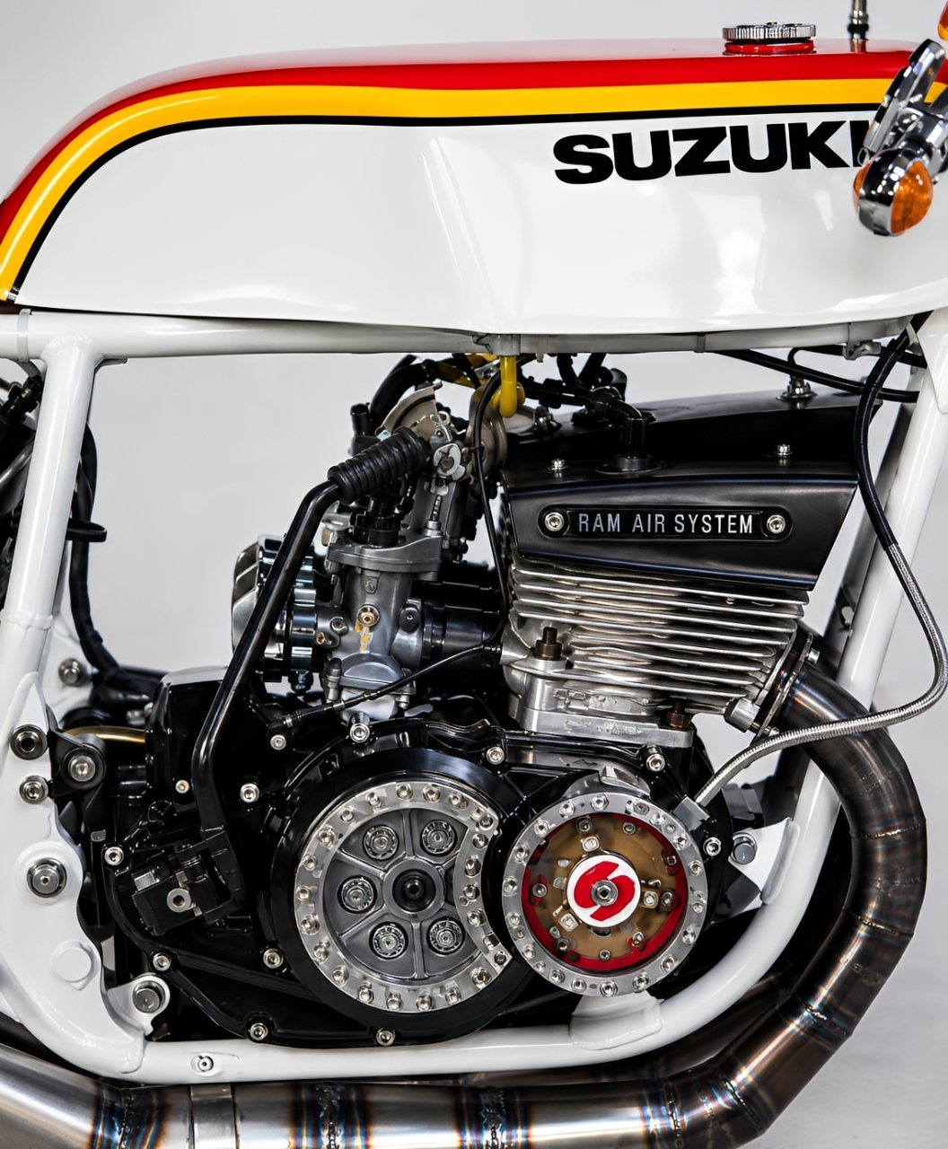 Suzuki GT380 is a classic two-stroke motorcycle produced by Suzuki