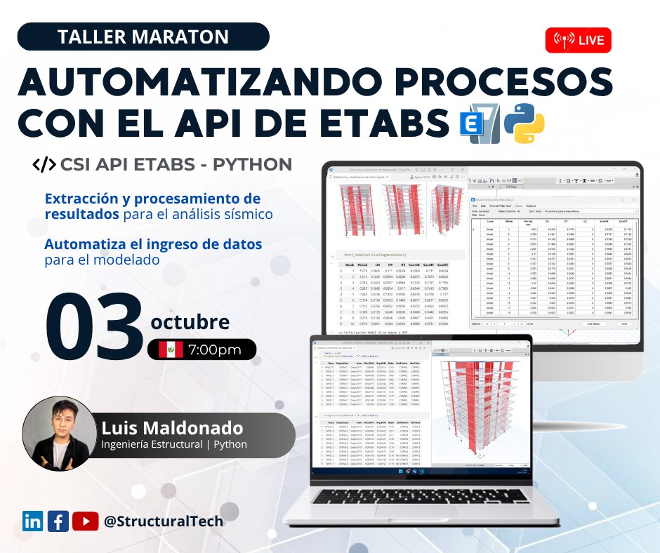 Structural - 🚨 Taller Maratón: API de Etabs con Python Aprende a ...