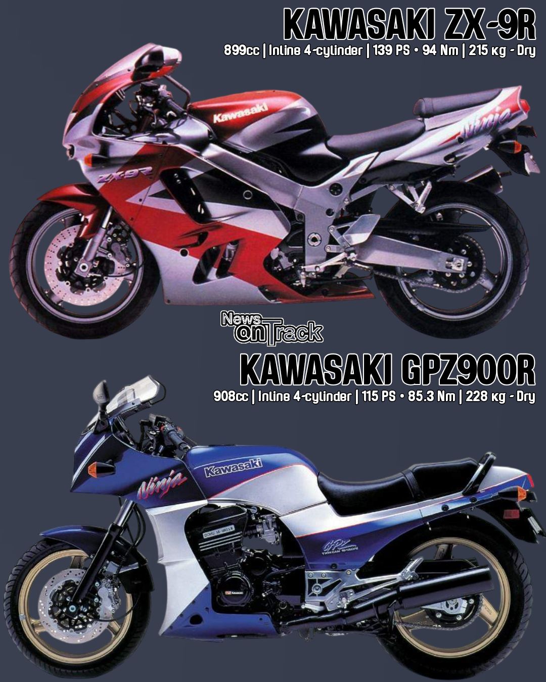 News - The technological decade separating Kawasaki's GPZ900R and