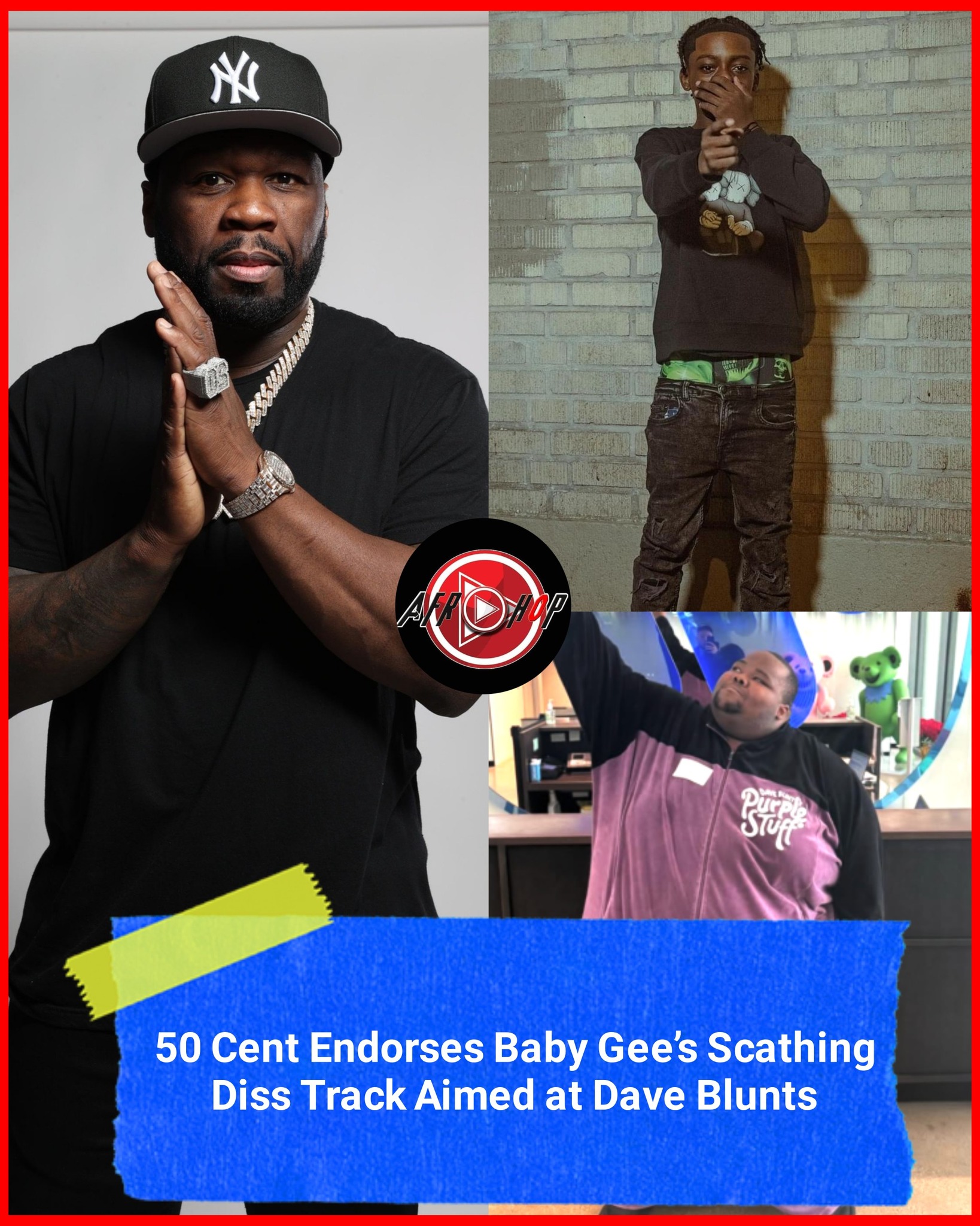 ? Baby Gee Fires Shots At Dave Blunts As 50 Cent Cheers Him On 