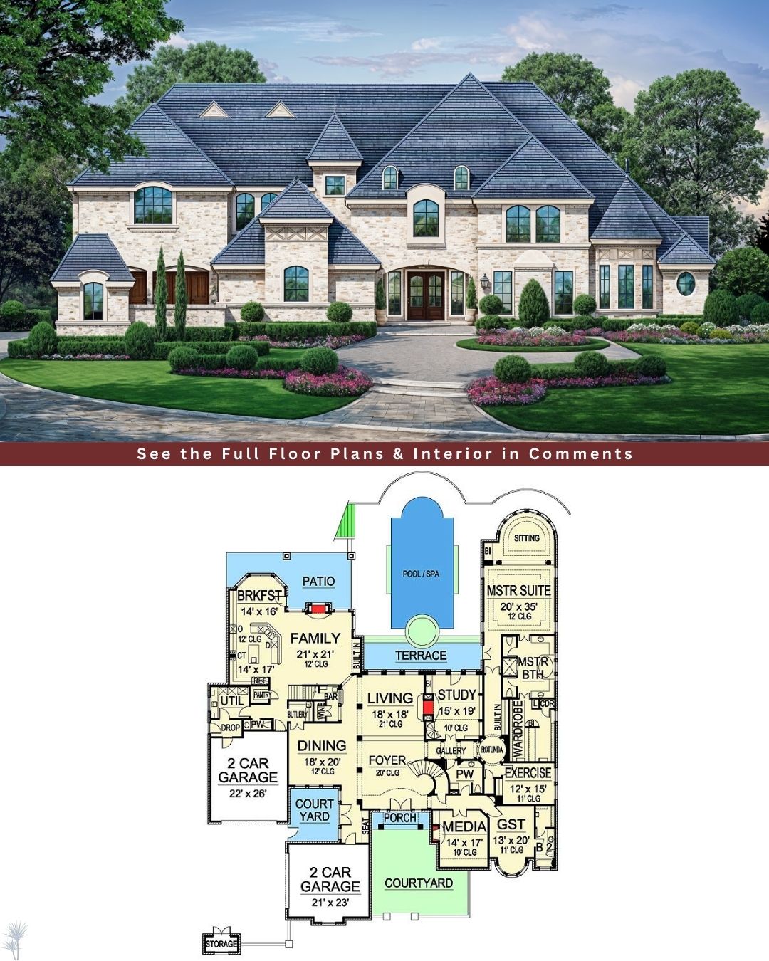 Dream Homes & Plans Co. - Here's a Stunning and Versatile European ...