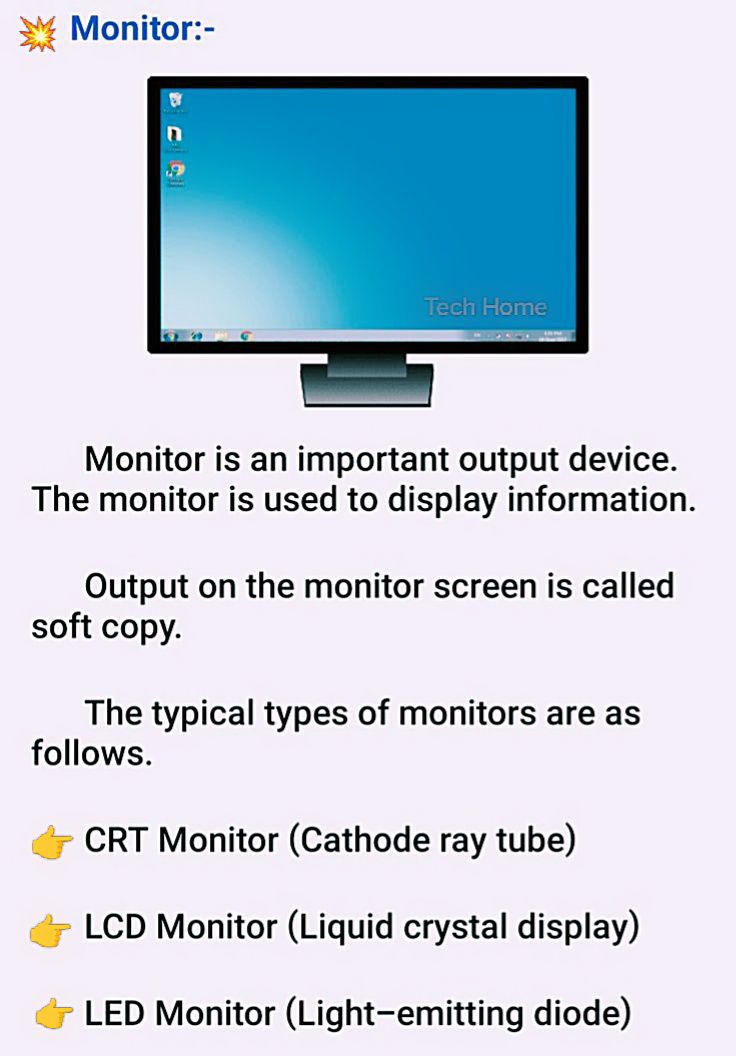 Tech - Types of Monitor 🖥️..💥 .. .. .. #Monitor #types #computer # ...