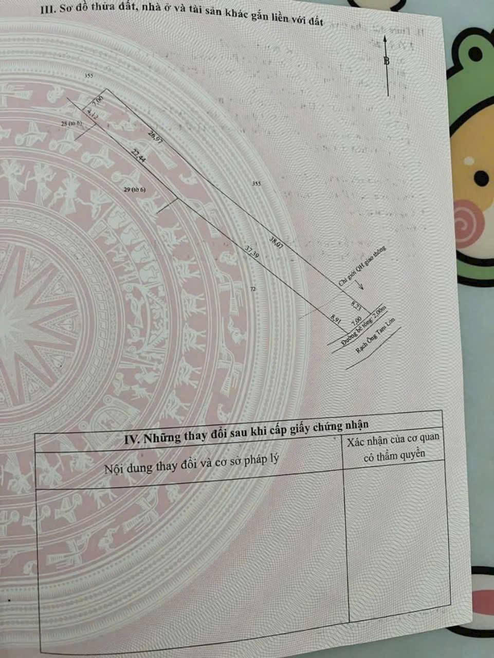 Bán nền rạch ông tam nhỏ