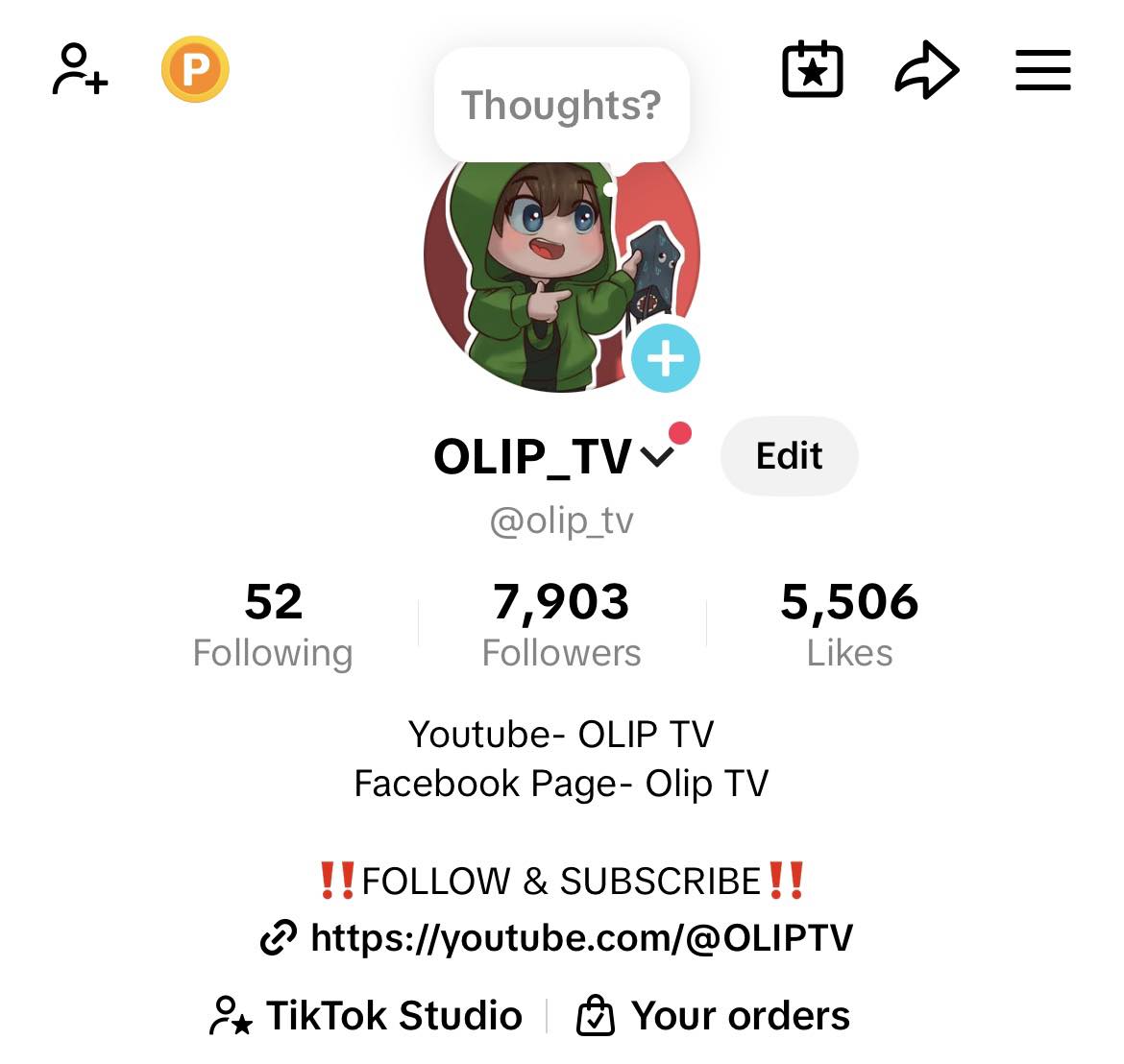 Olip TV - Mga LODI follow na ninyo ko sa Tiktok ko 👇🏼... | Facebook