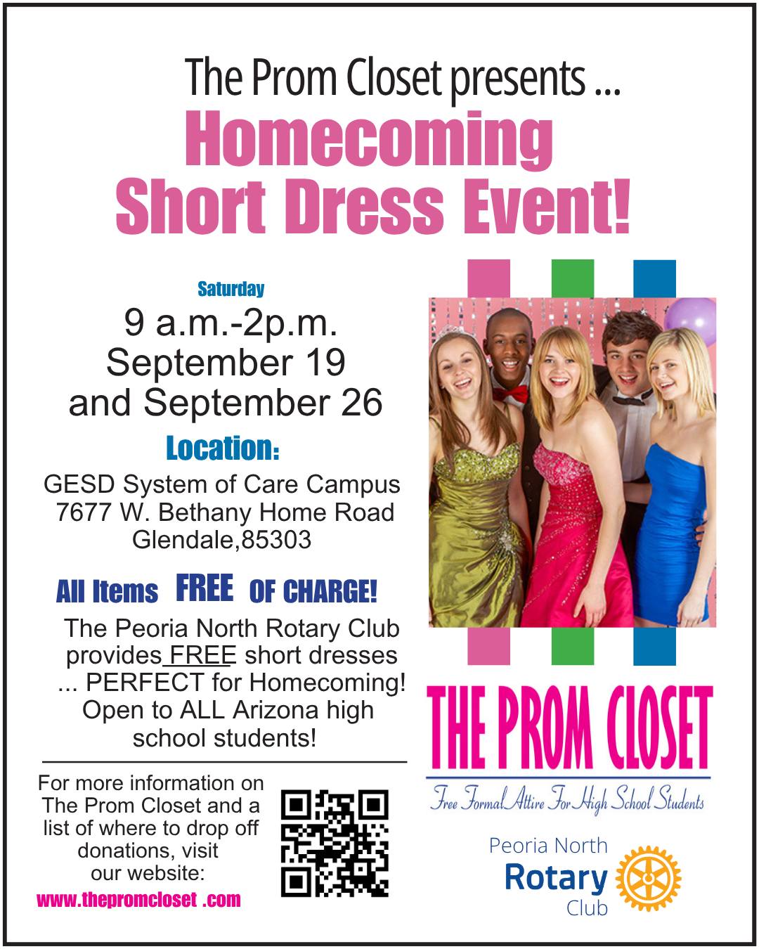 homecoming dresses in arizona Free for high school students at The Prom Closet event (September 19 & 26) grin_au_new_arrivals_september_2026