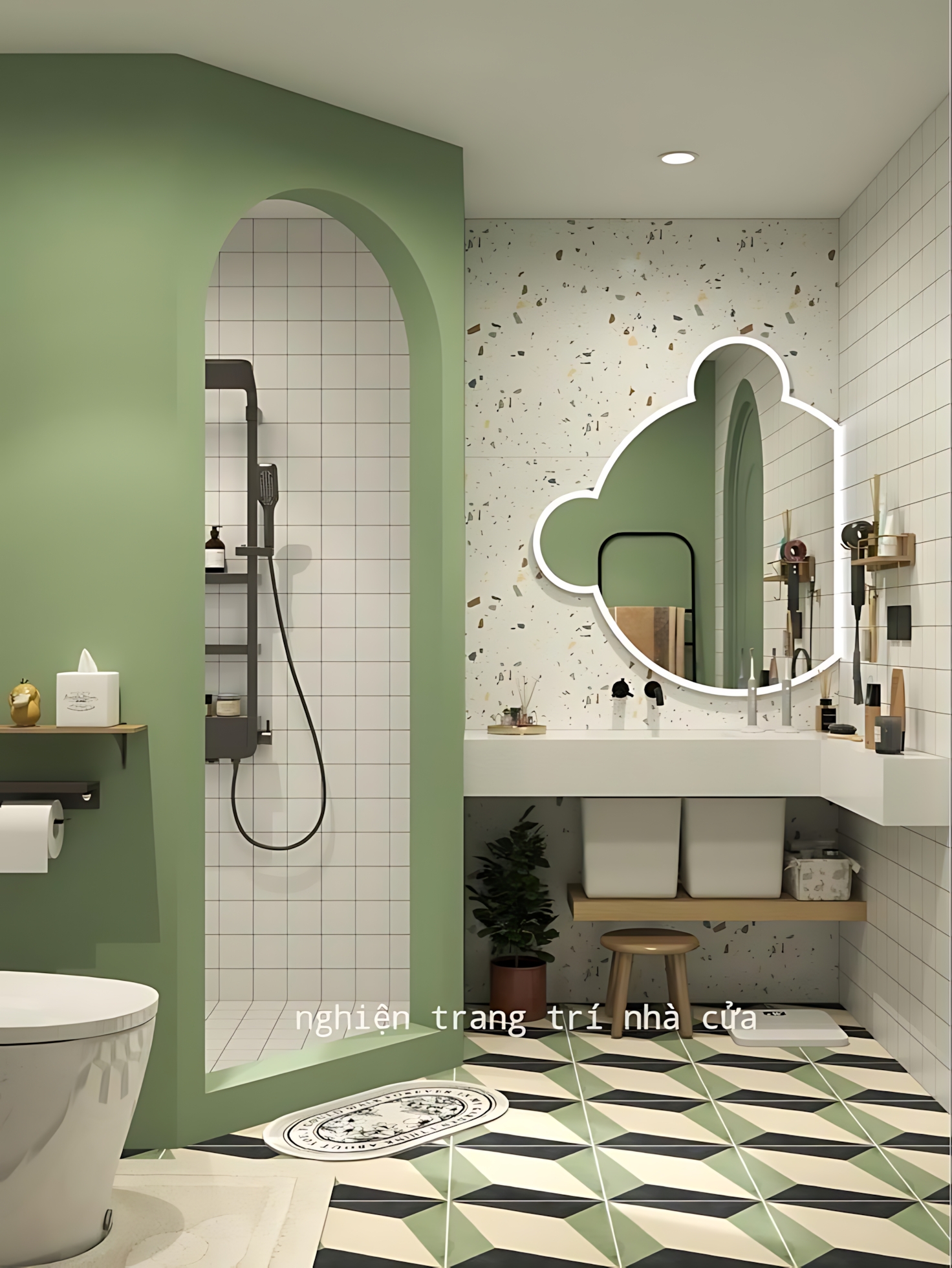 Chikawa - a modern and stylish bathroom design. The color palette is ...