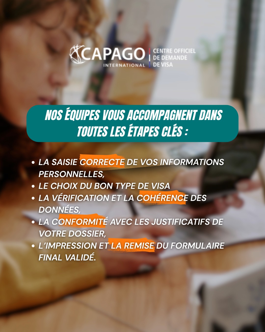 Capago Algérie - L’assistance au remplissage du formulaire... | Facebook