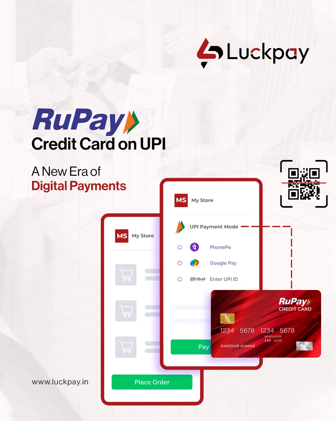 LuckPay India - The integration of RuPay credit cards with...