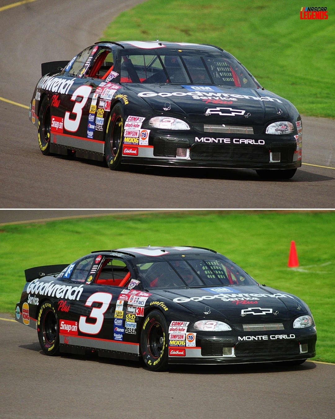 Dale Earnhardt during practice for the Dura Lube 500 1998