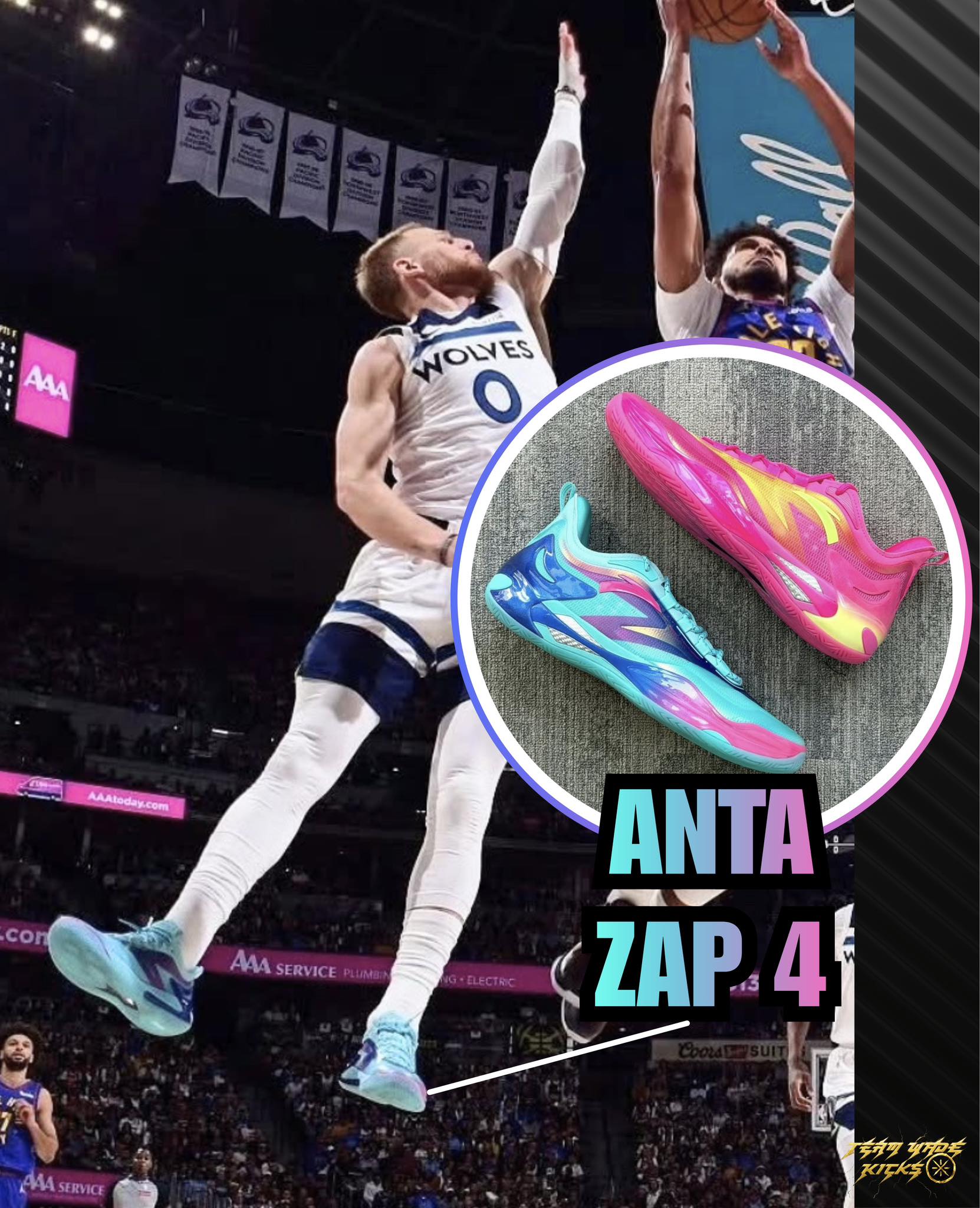 Donte DiVincenzo debuts Anta Zap 4 shoes