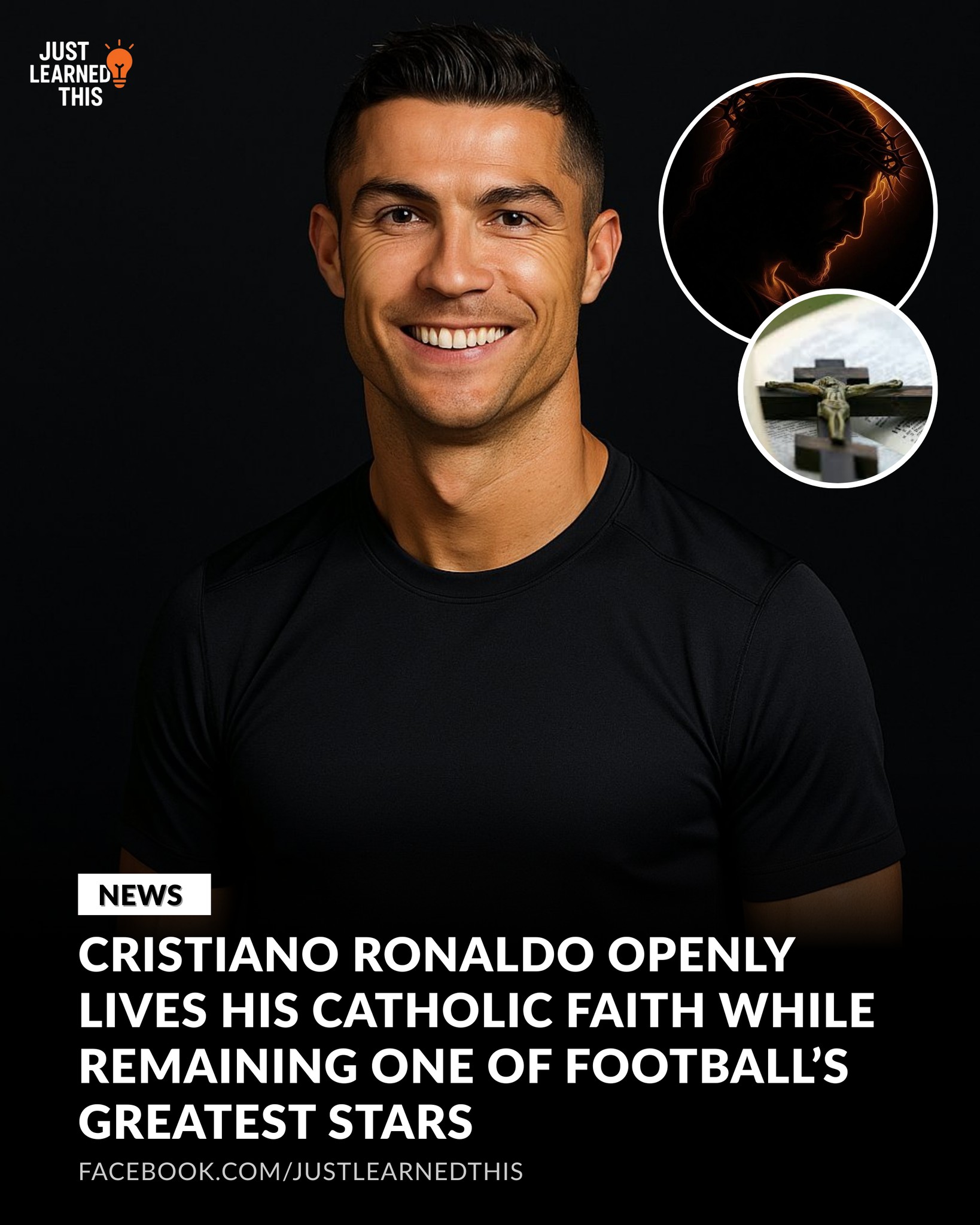 Just - Cristiano Ronaldo has publicly shared that he is Catholic and ...