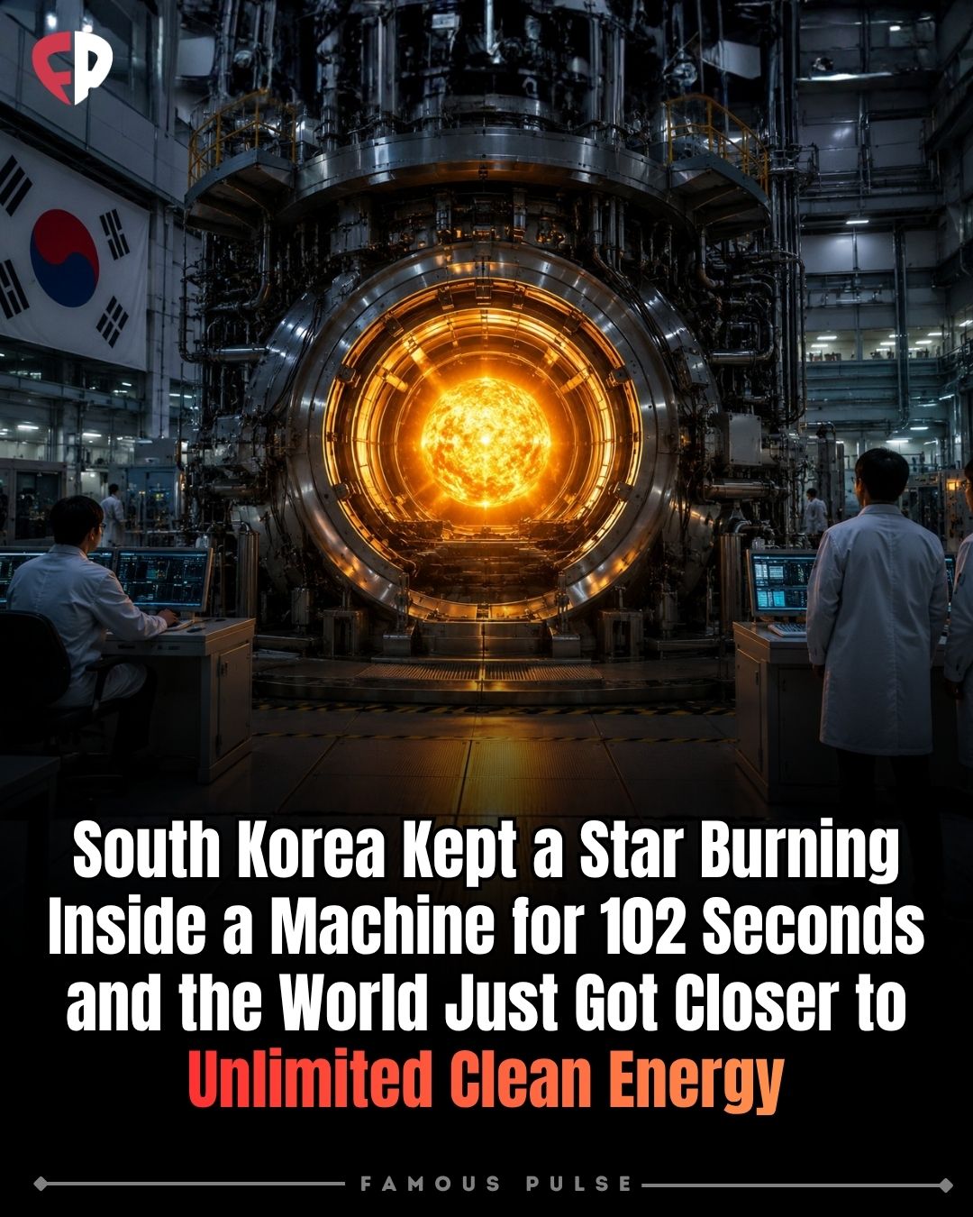 For just over 100 seconds, scientists in South Korea achieved
