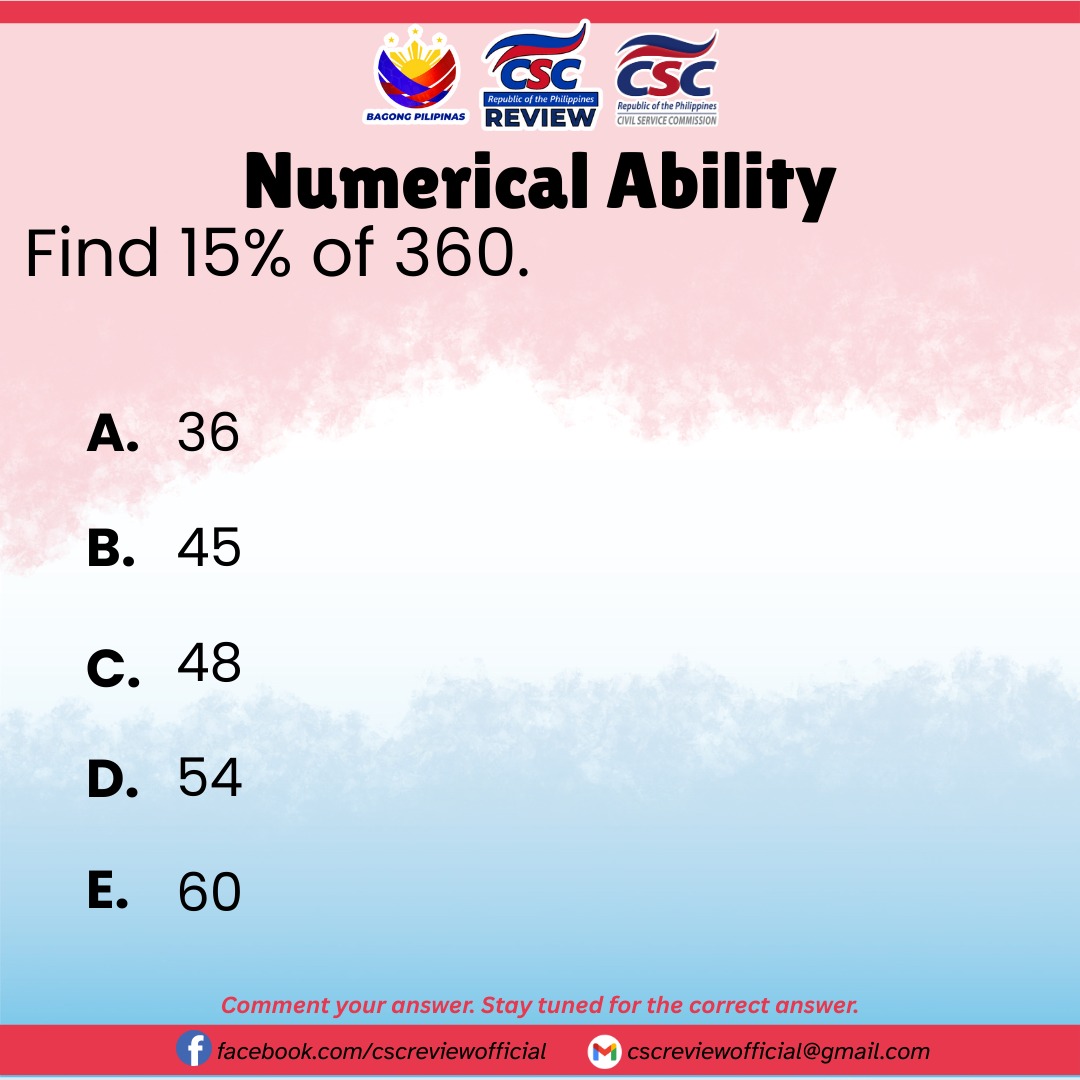 Quicky - Civil Service Exam Review 2026 TEST YOUR NUMERICAL ABILITY # ...