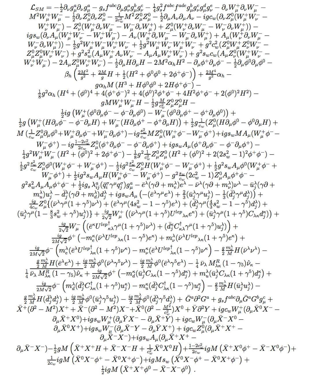 Ancient - That’s a great way to put it — the *Standard Model Lagrangian ...