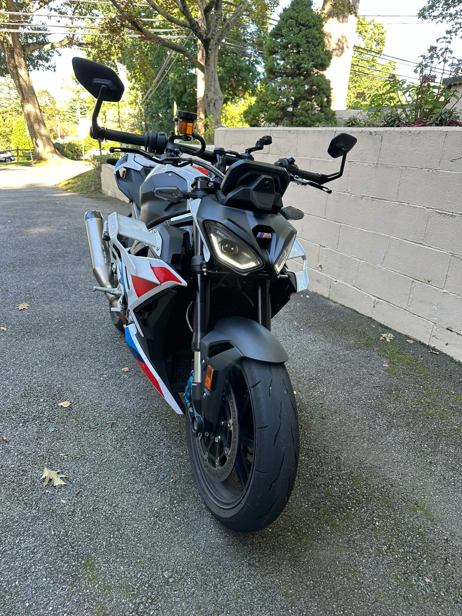 BMW M1000R white winglets installation from Ali Express