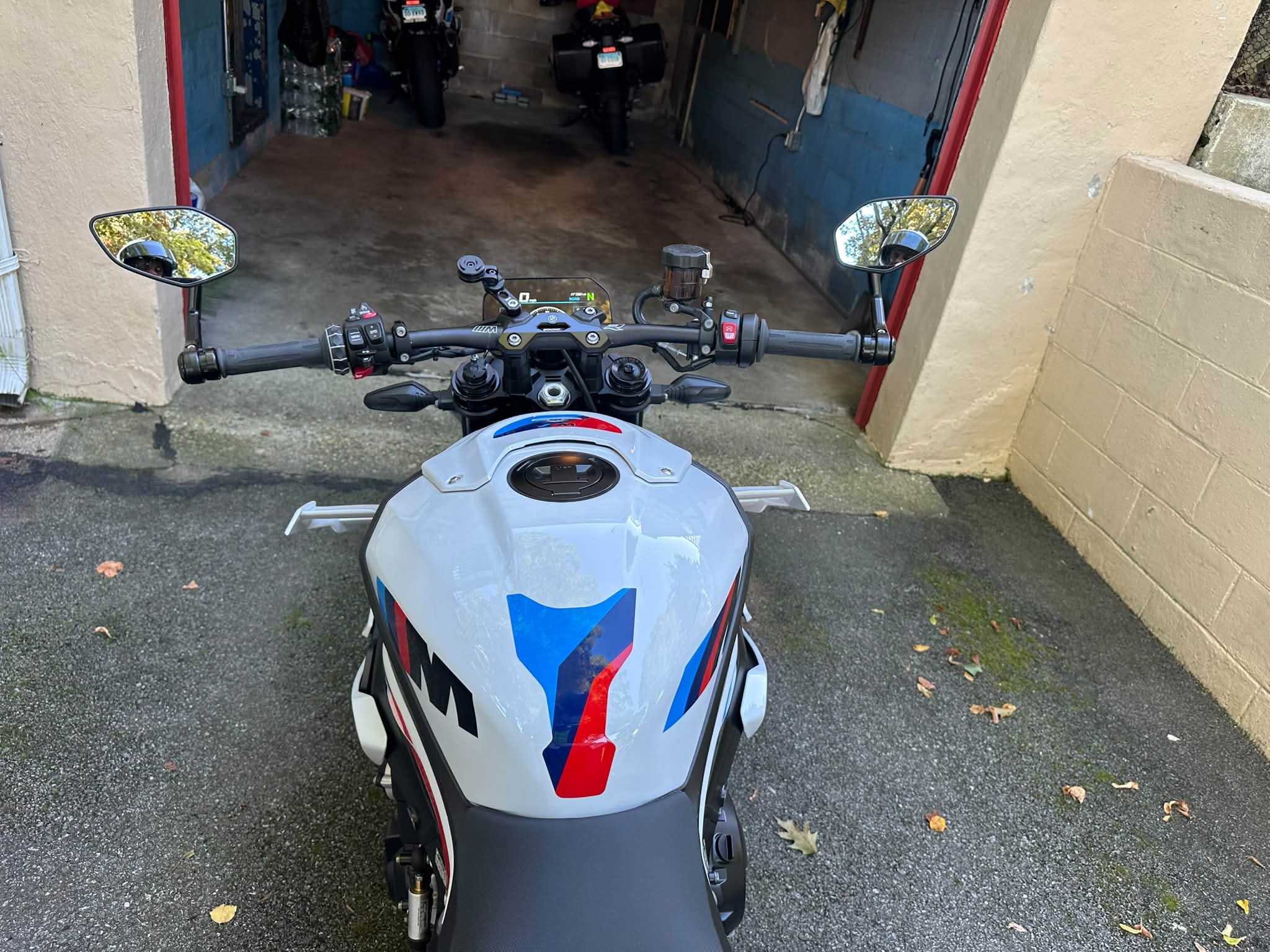 BMW M1000R white winglets installation from Ali Express