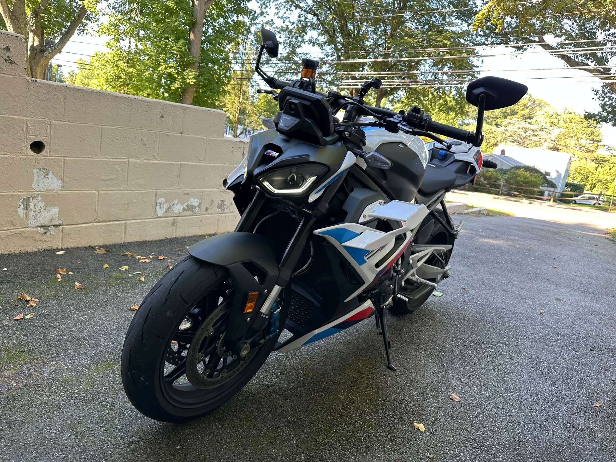 BMW M1000R white winglets installation from Ali Express