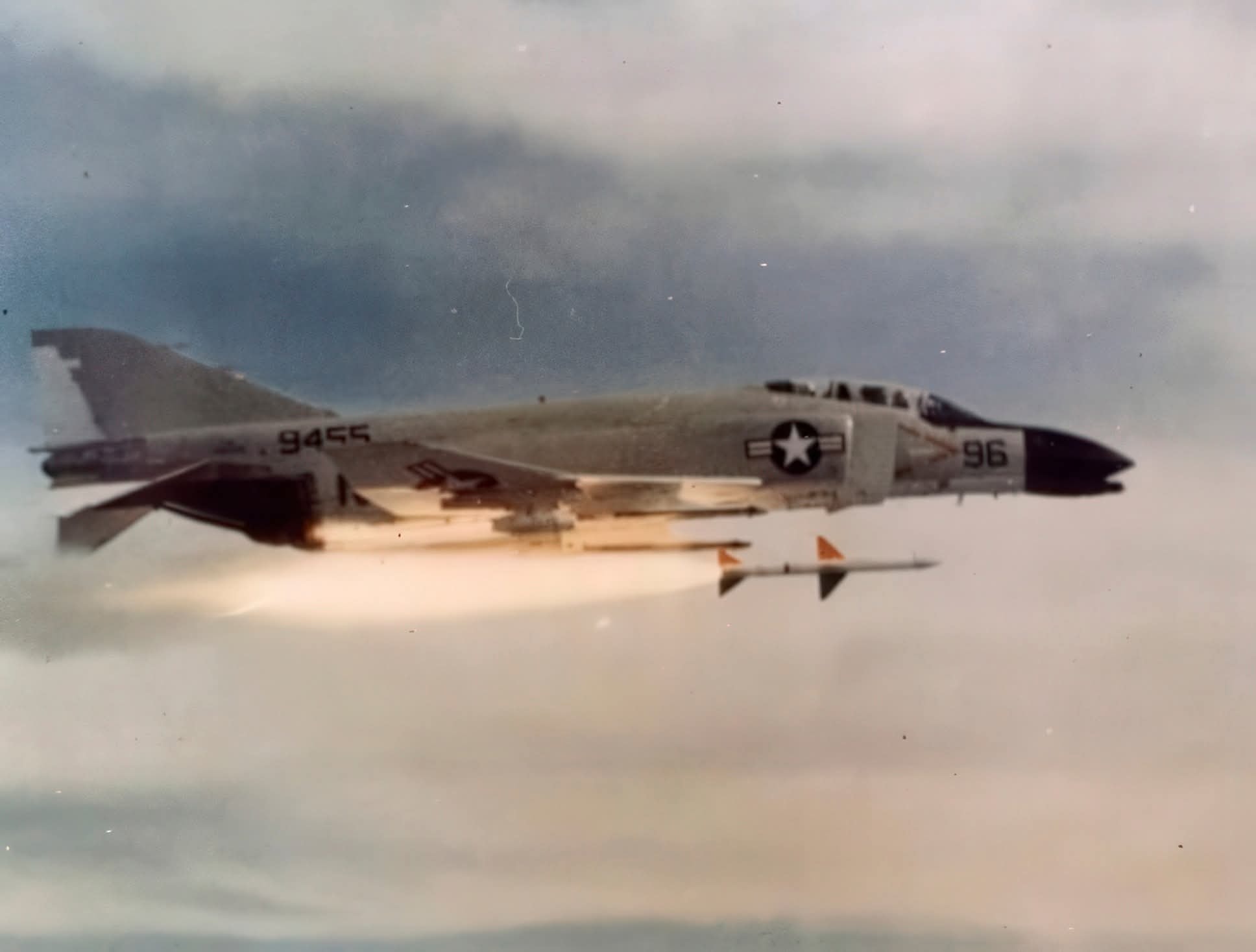 McDonnell Douglas F-4 Phantom II in action.