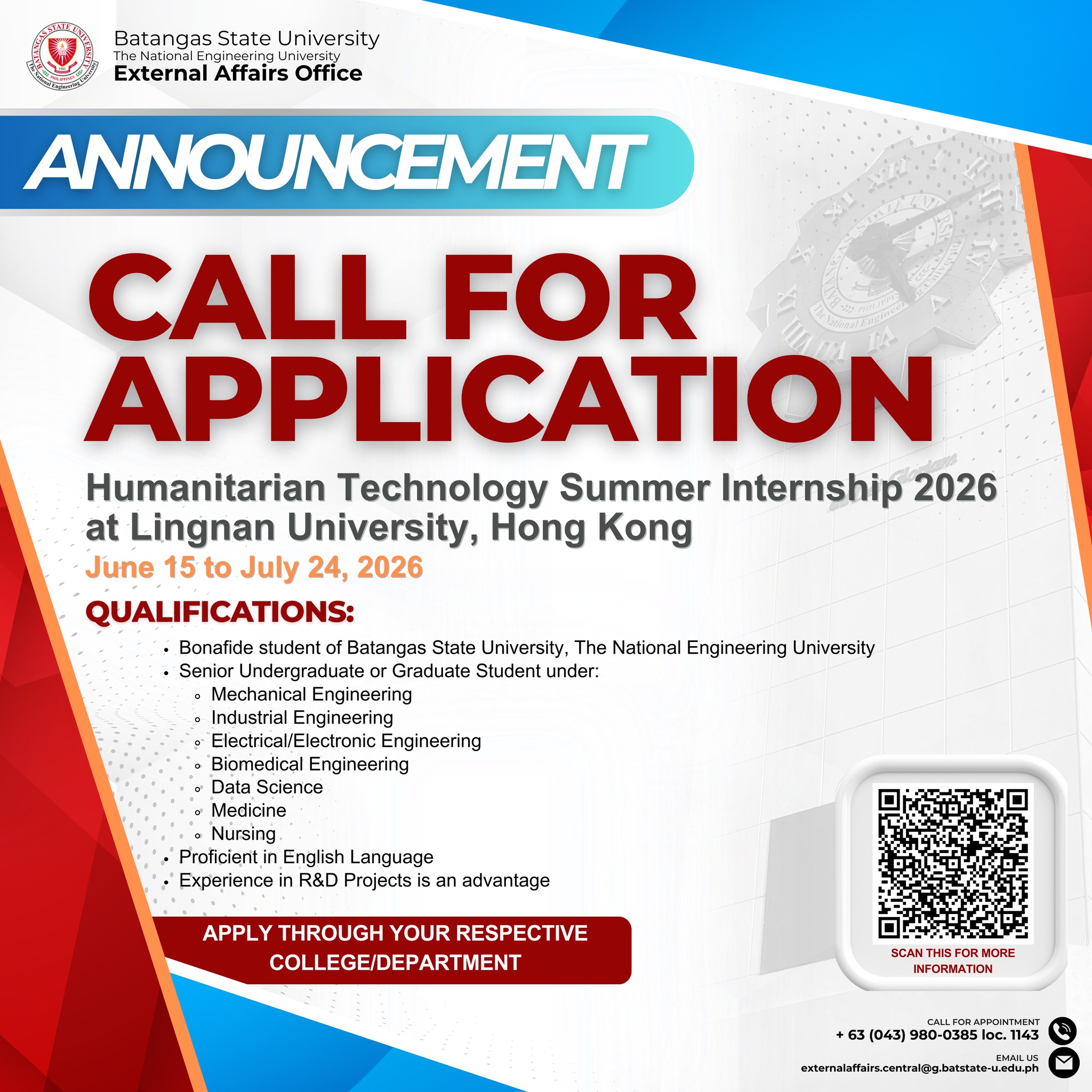 📣𝗖𝗔𝗟𝗟 𝗙𝗢𝗥 𝗔𝗣𝗣𝗟𝗜𝗖𝗔𝗧𝗜𝗢𝗡𝗦 Humanitarian Technology Summer Internship 2026 ...