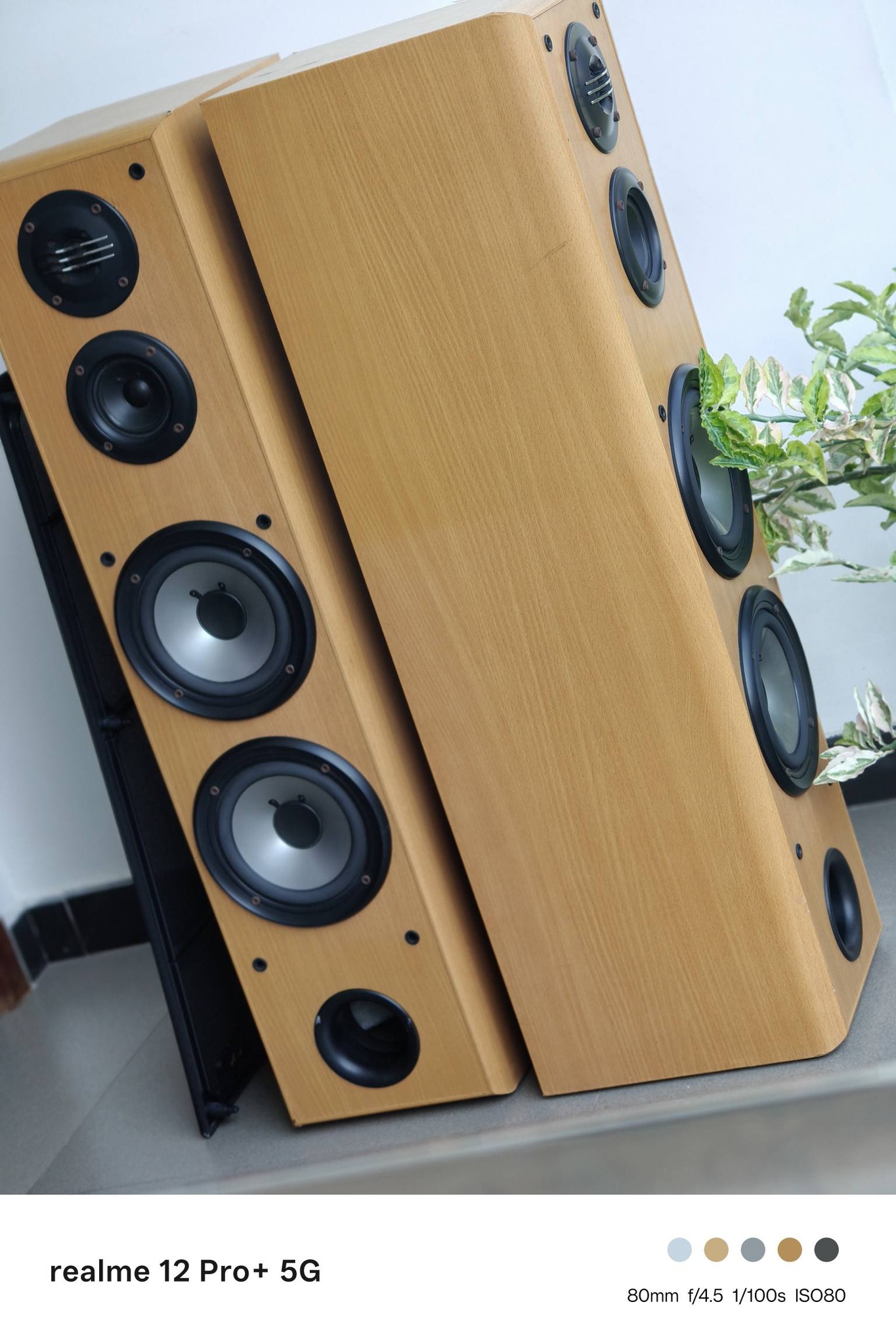 KENWOOD LS-V520-W 3 Way Floor Stand Speaker System. ▫️️Mint