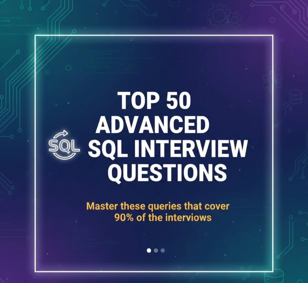 SQL Trainings | SQL Jobs | SQL Learnings | AllPro | Top 50 Advance SQL ...