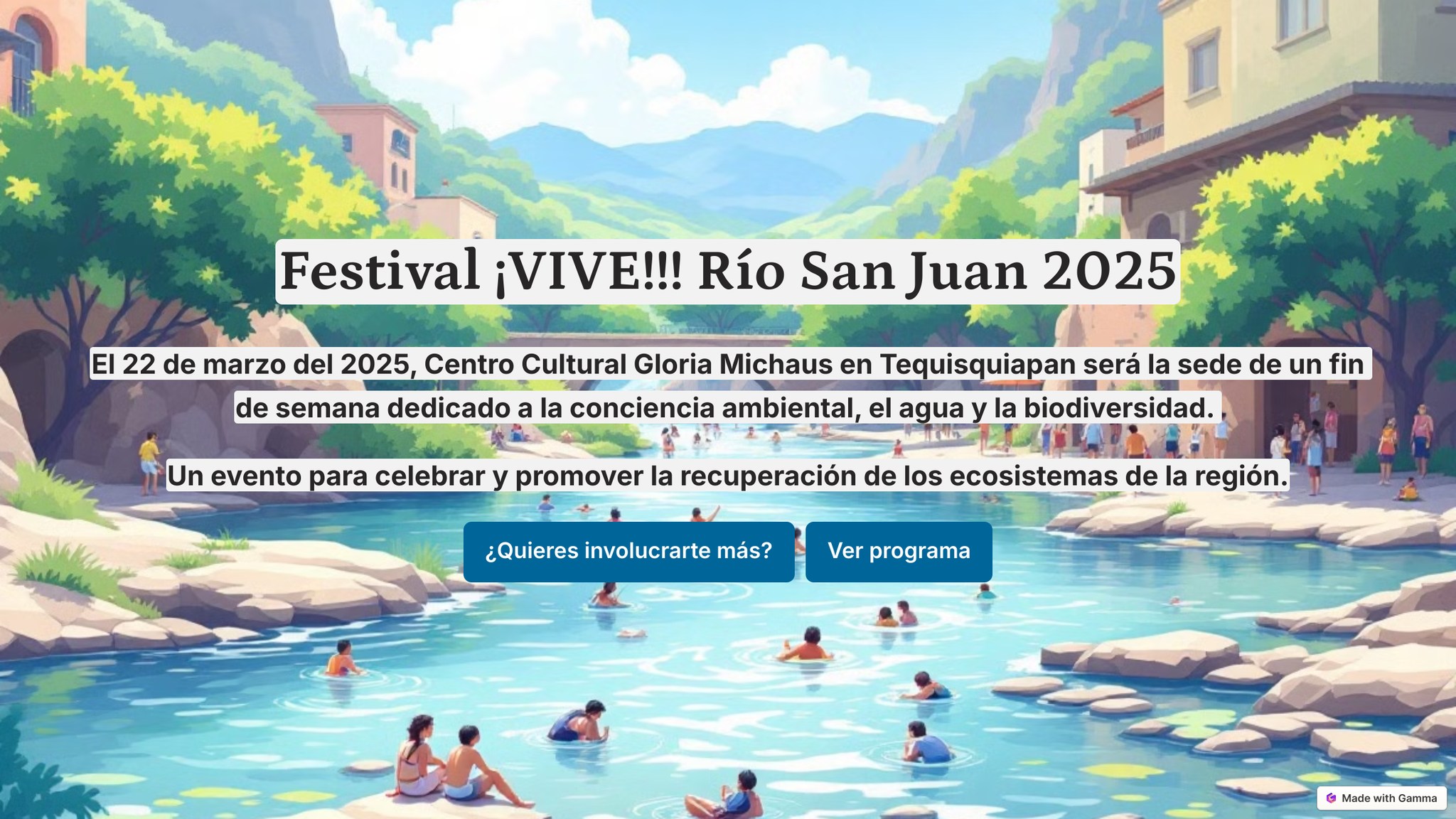 PROGRAMA DEL 🎉🌊 ¡FESTIVAL VIVE!!! RÍO... - Río Vivo San Juan | Facebook