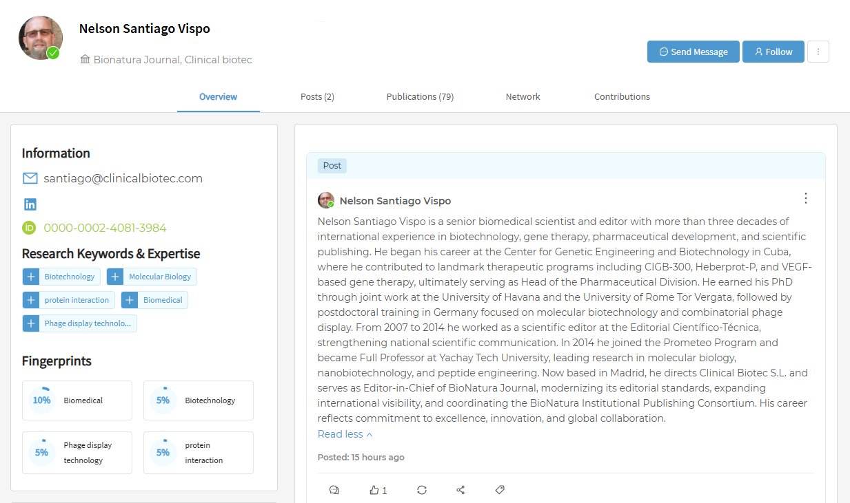 💼 Meet Dr. Nelson Santiago Vispo,... - SciProfiles MDPI | Facebook