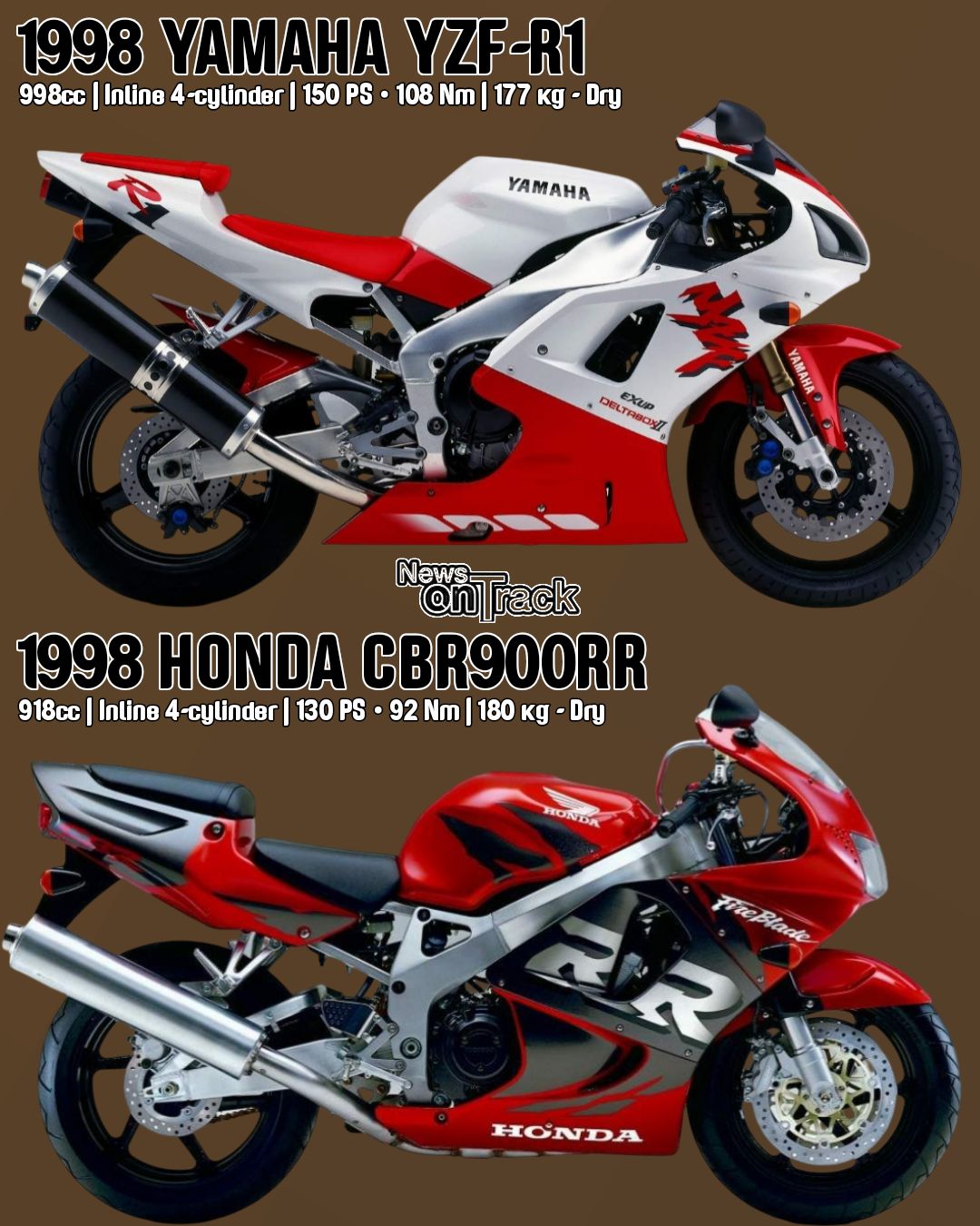 The 1998 Yamaha YZF-R1 was a ruthless track weapon that completely