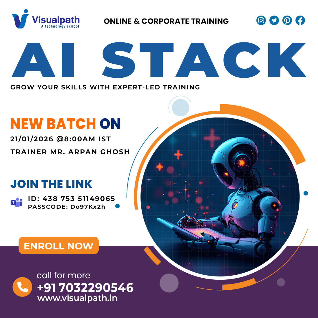 Visualpath - 🚀 Upcoming New Batch – AI Stack Training 🤖... | Facebook