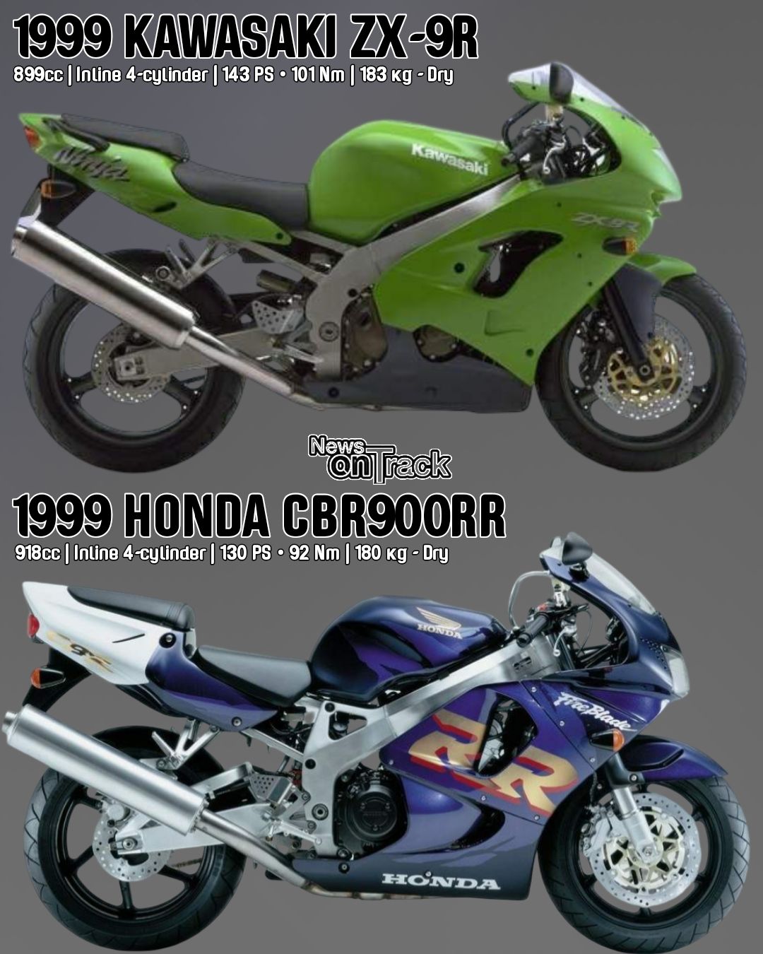 In a legendary clash of late-90s sportbike titans, the 1999