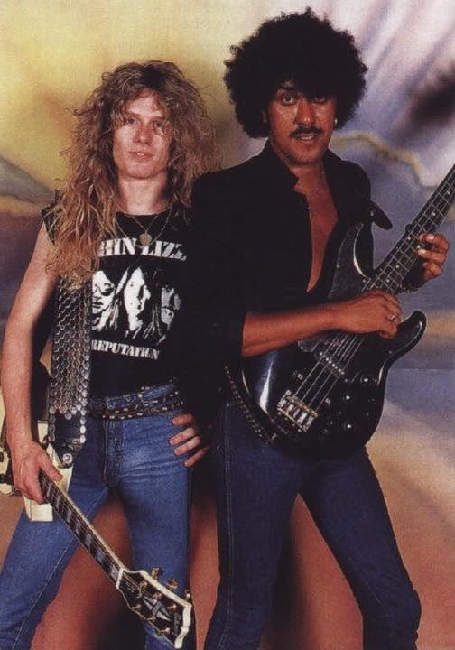 John Sykes and Phil Lynott from Thin Lizzy 1983🎸❤