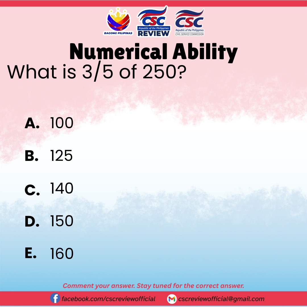 Quicky - Civil Service Exam Review 2026 TEST YOUR NUMERICAL ABILITY # ...