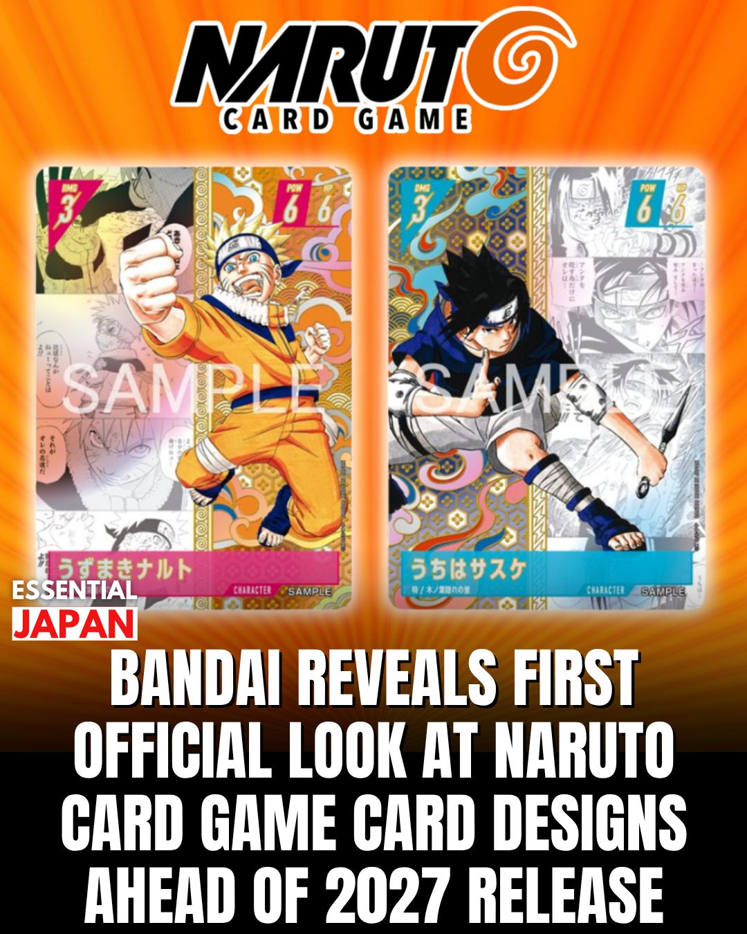 Sasuke Uchiha joins Naruto Mythos TCG set 2