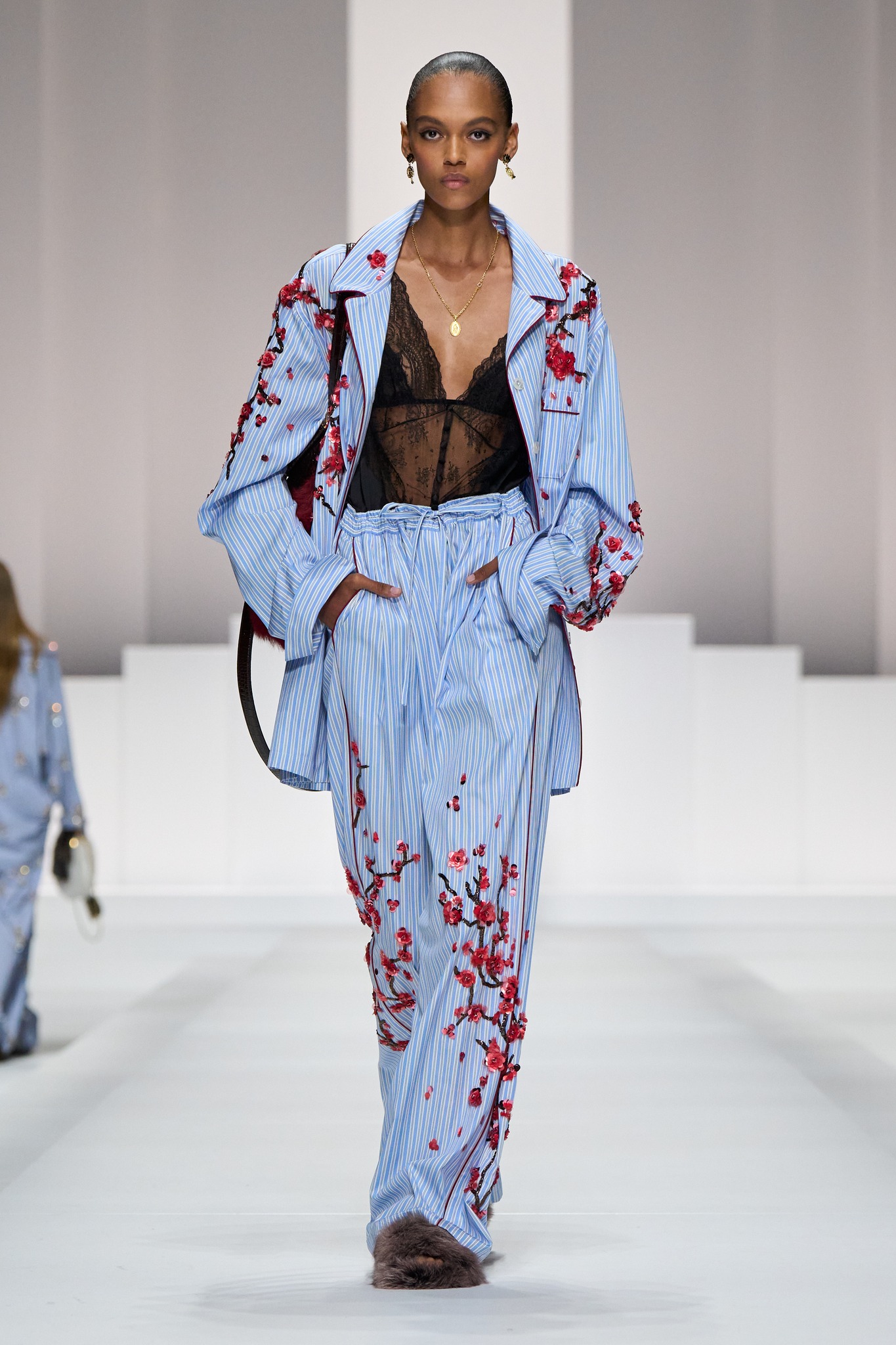 DOLCE&GABBANA THE NET 12SS ランウェイ パンツ 48 Dolce & Gabbana