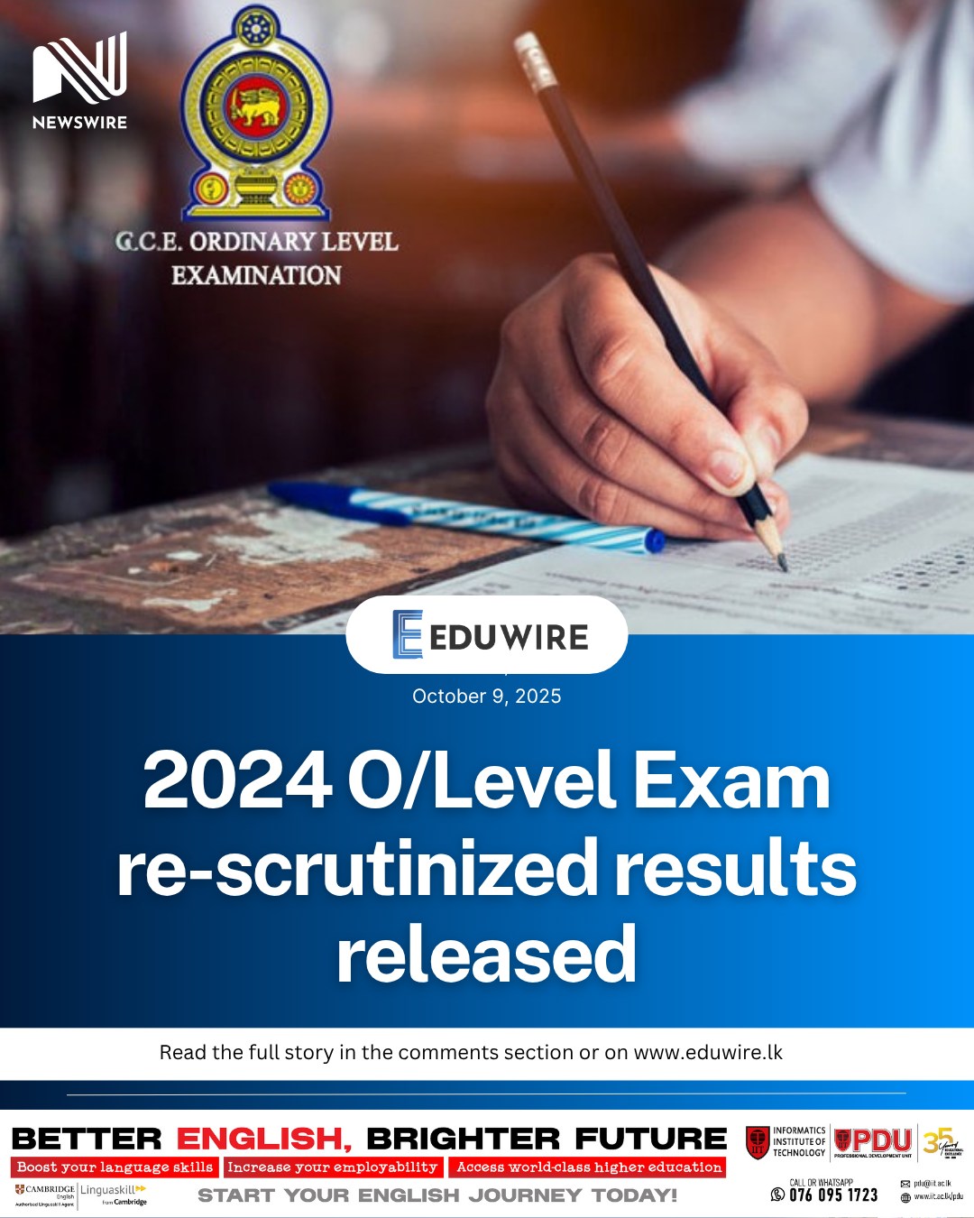 Eduwire - The Department of Examinations has released the... | Facebook