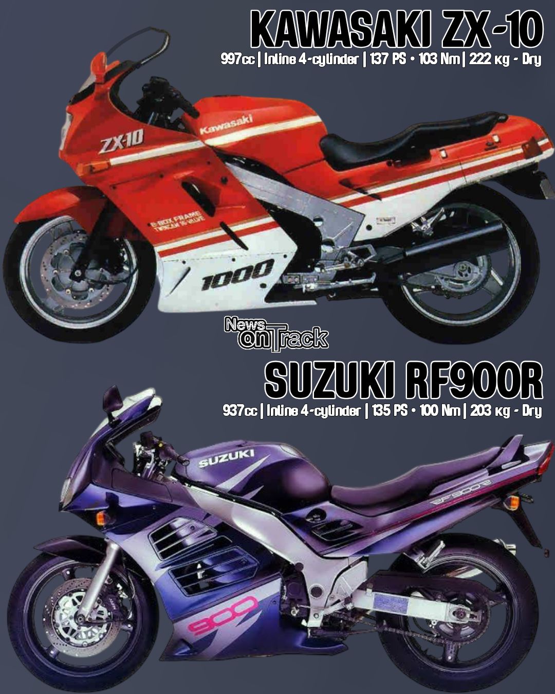 News - The Yamaha FZR1000 EXUP and the Kawasaki ZX-10 Tomcat