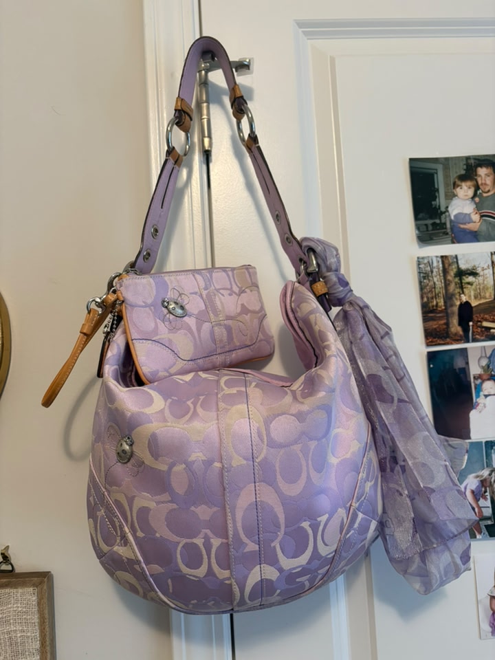 Coach Ladybug Green Optic Bag 2005 Rare