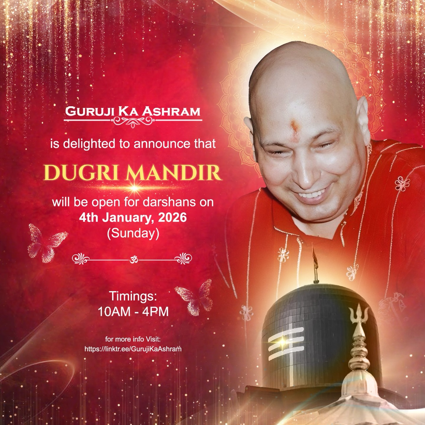 DUGRI MANDIR will be open for... - Blessings From Guruji | Facebook