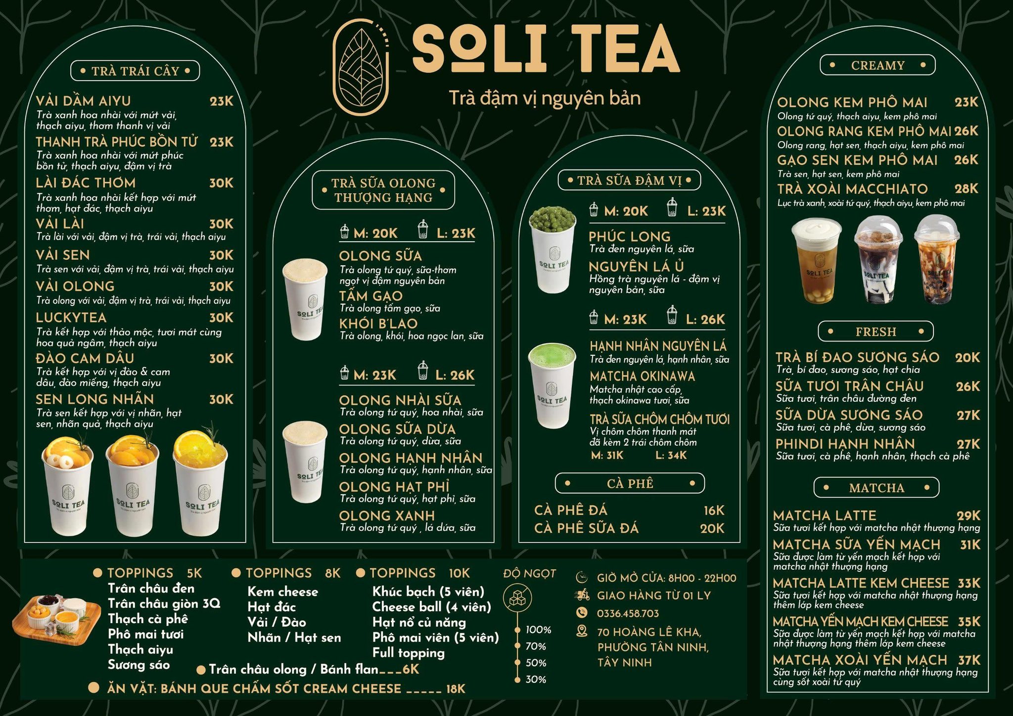 Tiệm Trà SoLi Tây Ninh | Tây Ninh