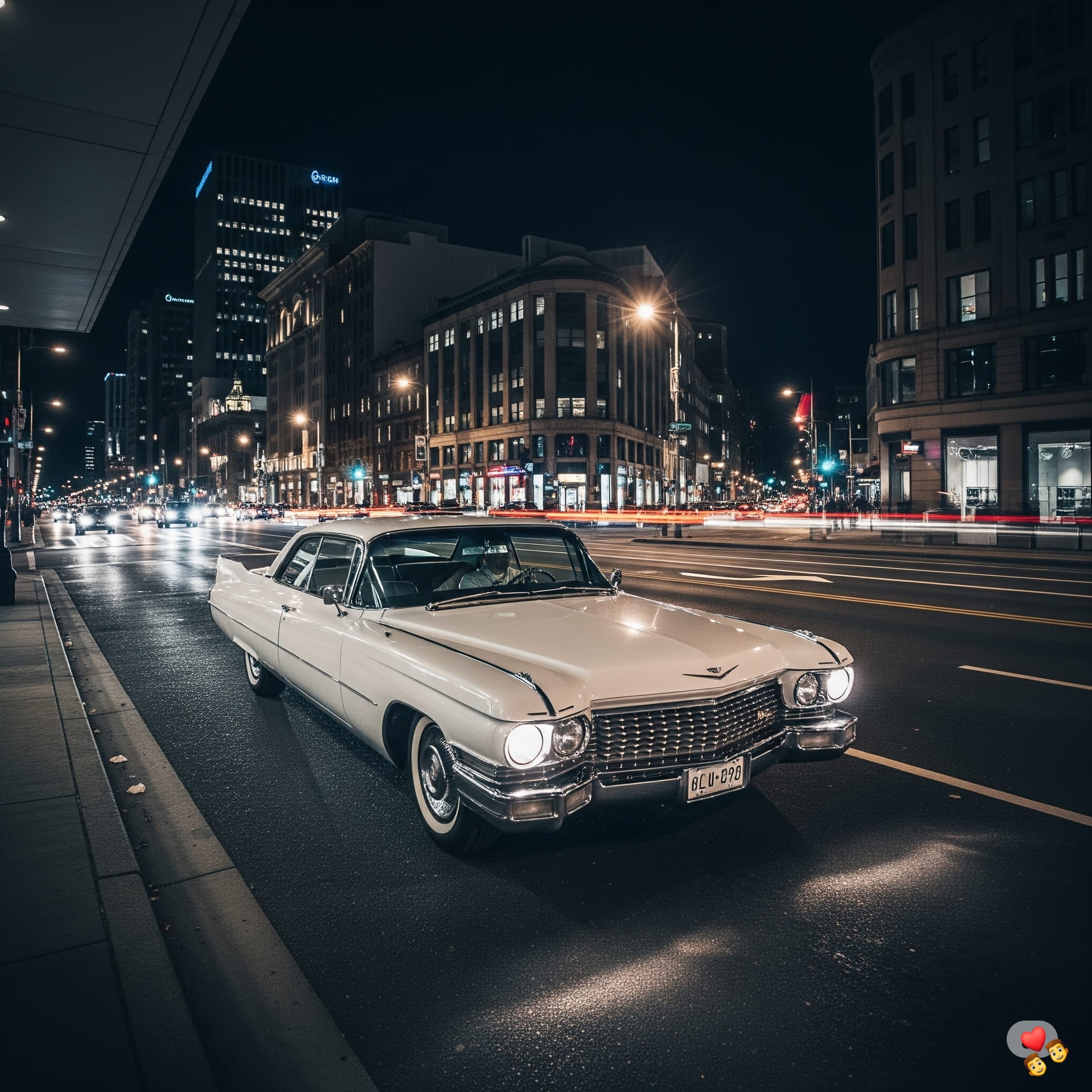 a sparkling metallic pink cadillac eldorado 1954