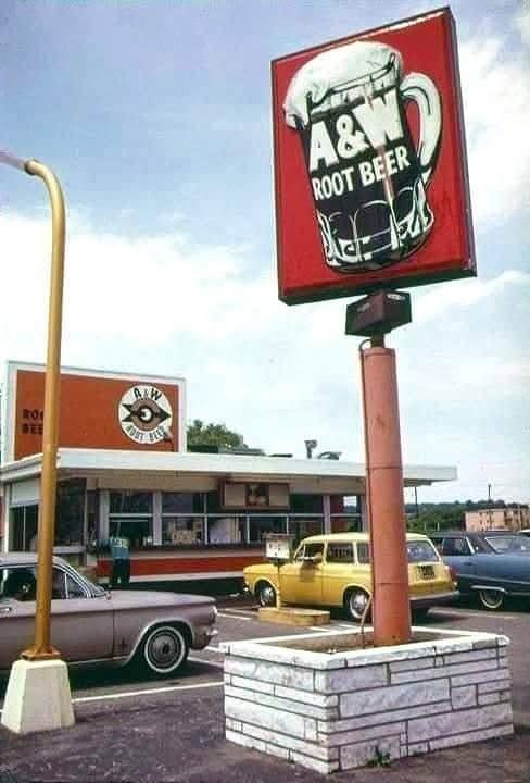 Where were old A&W restaurants located?