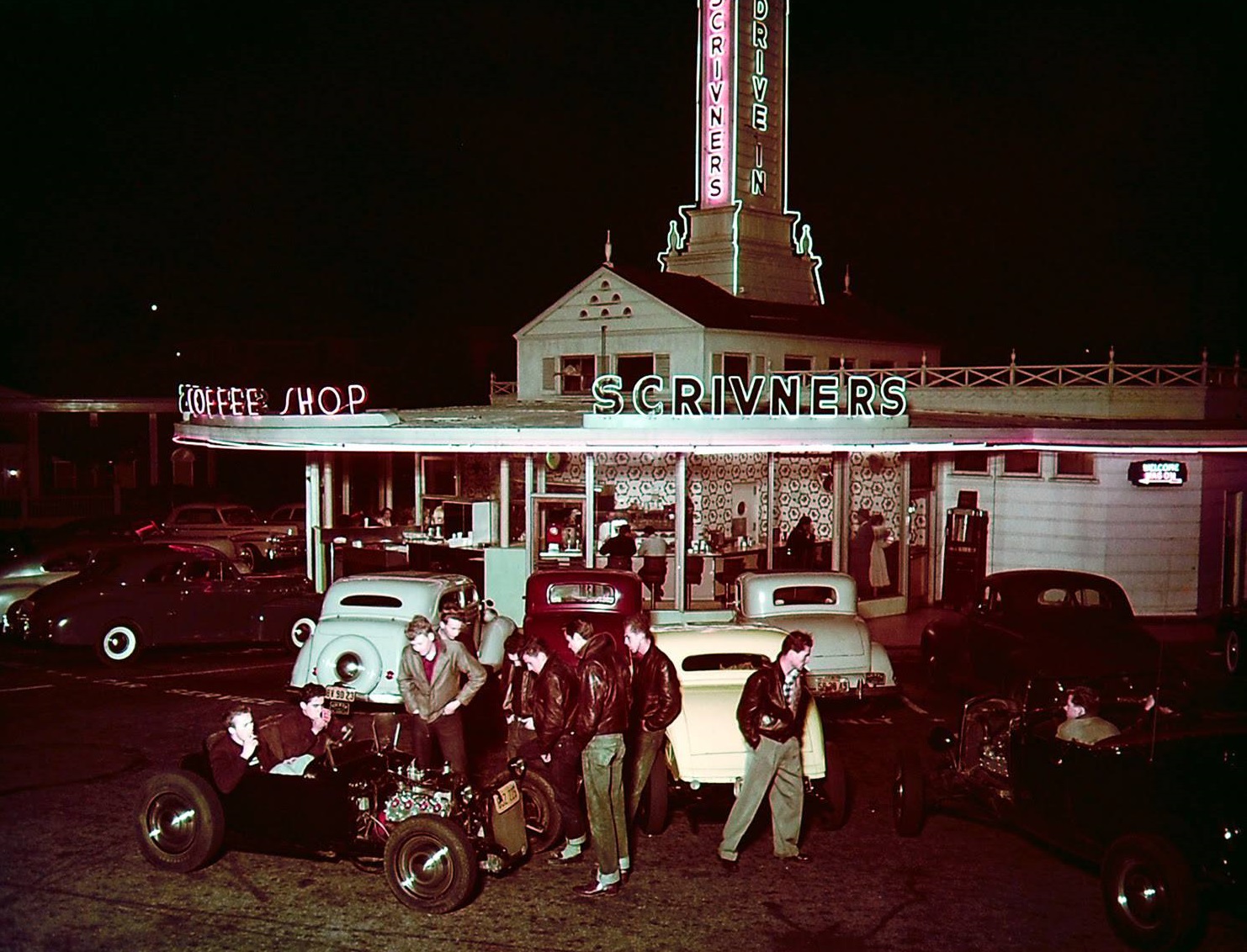 SnapWave3 - In the 1950s, a group of greasers gathered outside a ...