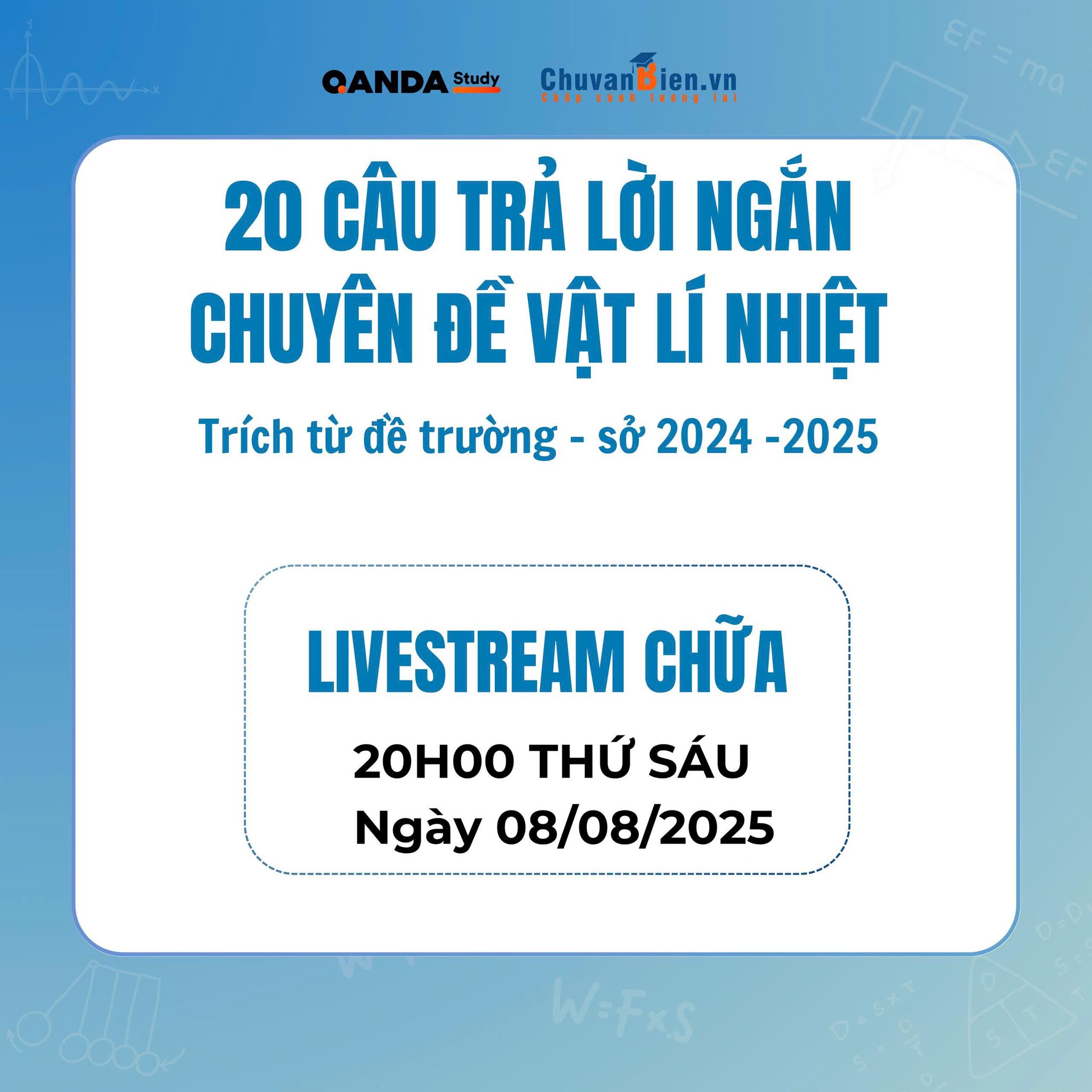 CHU VĂN BIÊN - 🎁 TẶNG FILE 20 CÂU TRẢ LỜI NGẮN HAY –... | Facebook