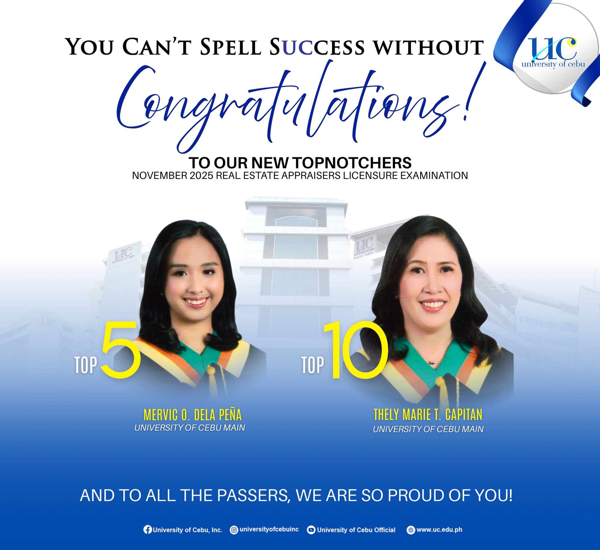 Proud moment for UC and the... - UC Main Scholarship Office | Facebook