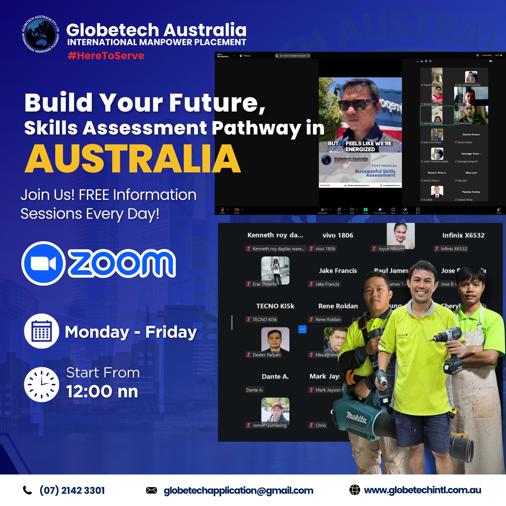 Globetech - Free Info Session Today! Join us at 12:00 PM Perth / Manila ...