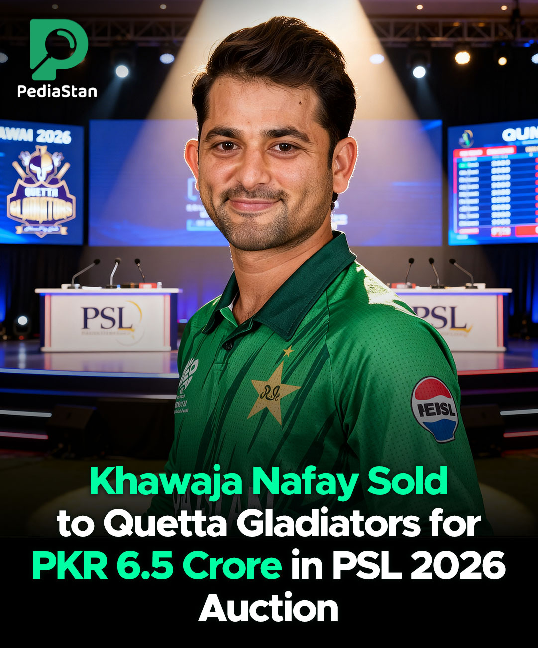 Pediastan - Quetta Gladiators picked Khawaja Nafay for PKR 6.5 crore ...