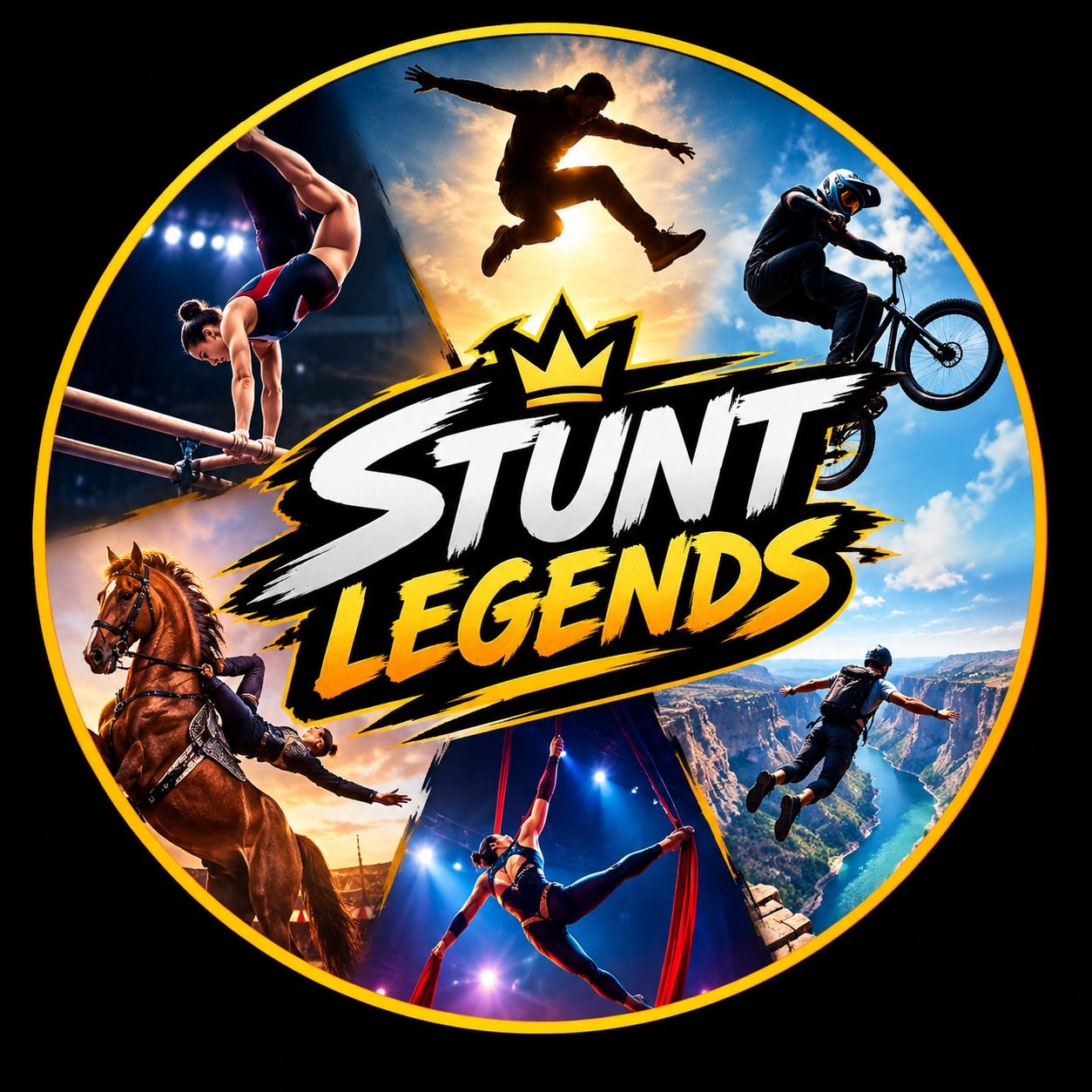 She Ran Onto One Horse and Landed on Two! | Stunt Legends